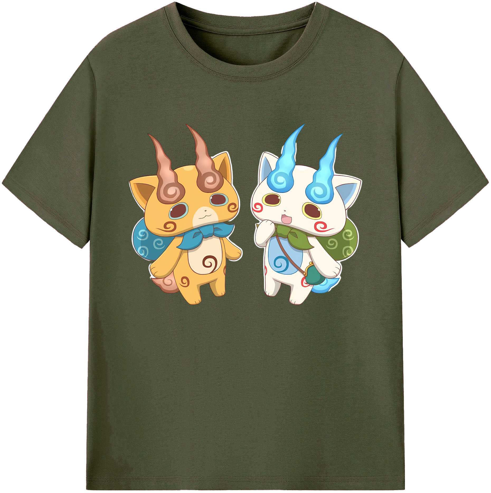 （画像用） 妖怪ウォッチ Yo-kai Watch 綿100％ メンズ半袖Tシャツ｜肌触りやわらか＆通気性
